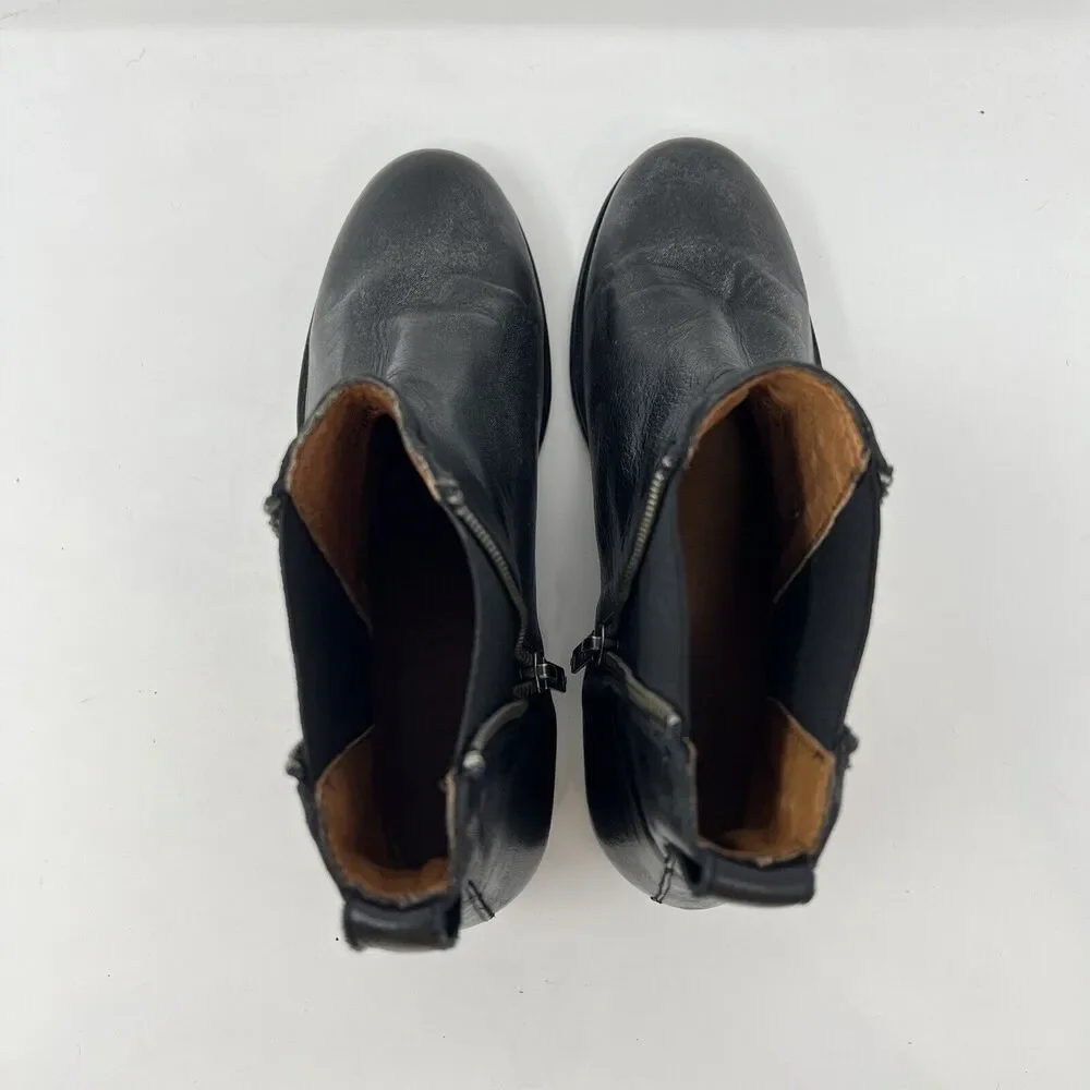 Frye Black Zipper Ankle Booties - Picture 7 of 13